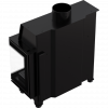 KOMINEK POWIETRZNY SIMPLE prawy 6 kW
